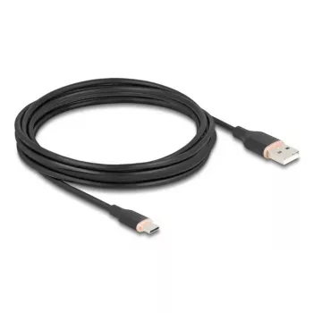 DeLOCK USB kabelis USB 2.0 4m USB A USB C Juodas 81228