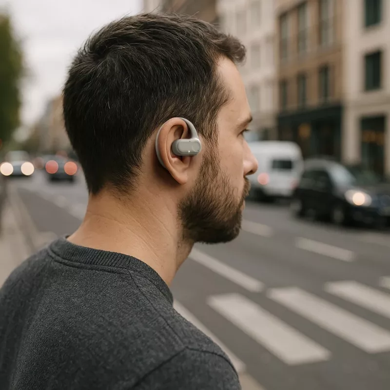 Hama Spirit Open Ausinės True Wireless Stereo (TWS) Į ausis Skambučiams/Muzikai Bluetooth Smėlio spalvos