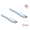 USB laidas DeLOCK 81233 USB 2.0 0.5 m USB C mėlynas