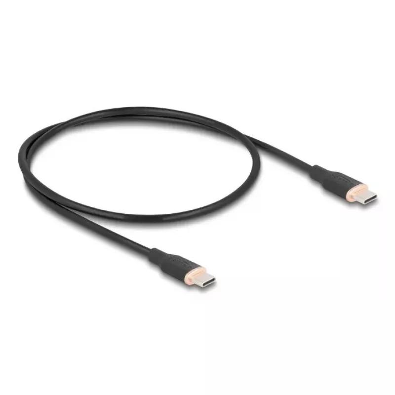 DeLOCK USB laidas USB 2.0 0.5m USB C juodas 81237