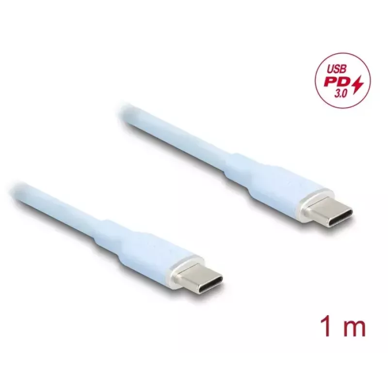USB laidas DeLOCK 81234 USB 2.0 1 m USB C mėlynas