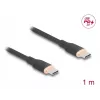 DeLOCK USB laidas USB 2.0 1m USB C juodas 81238