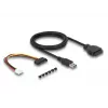 DeLOCK vidinis 3,5 colio USB 3.2 Gen 1 šakotuvas, 4 prievadų, juodas