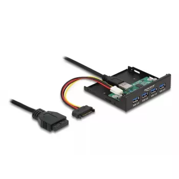 DeLOCK vidinis 3,5 colio USB 3.2 Gen 1 šakotuvas, 4 prievadų, juodas
