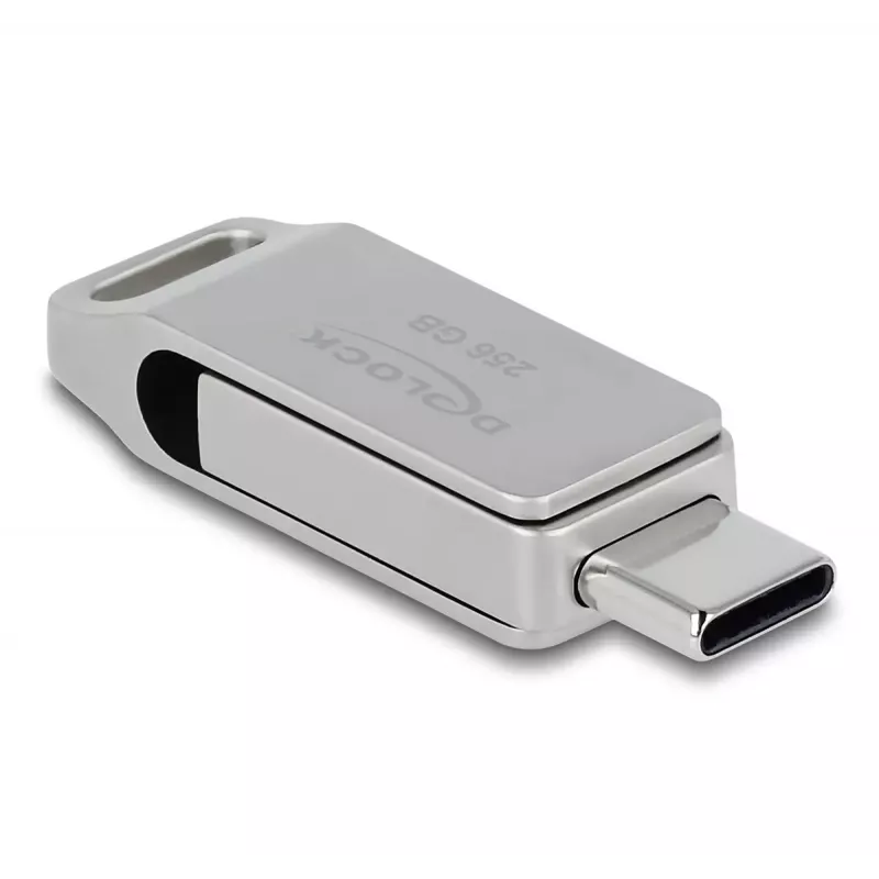 USB Flash Drive DeLOCK 256GB USB-C Type-A Metal Housing