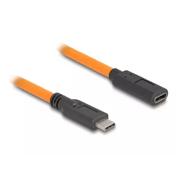 DeLOCK USB laidas USB Type-C kištukas į USB Type-C lizdą 1 m 5 Gbps oranžinis