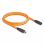 DeLOCK USB laidas USB Type-C kištukas į USB Type-C lizdą 1 m 5 Gbps oranžinis