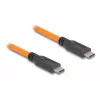 “DeLOCK” USB laidas USB Type-C kištukas į USB Type-C kištuką 1 m 5 Gbps oranžinis