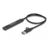 DeLOCK 4 prievadų plonas USB šakotuvas USB Type-C USB Type-A 5 Gbps juodas