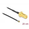 Bendraašis kabelis DeLOCK 12656 0,2 m RP-SMA MHF 4L LK juodas