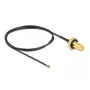 Bendraašis kabelis DeLOCK 12661 0,5 m RP-SMA MHF 4L LK juodas