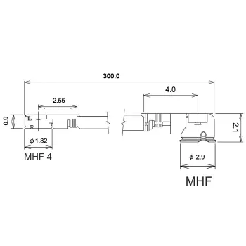 Bendraašis kabelis DeLOCK 89649 0,3 m MHF I-PEX MHF IV HSC MXHP32