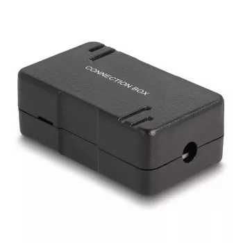 DeLOCK tinklo jungčių dėžutė LSA Cat.6 juoda metalas/plastikas 41mm 69mm 26mm