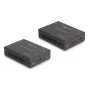 KVM plėtiklis DELOCK 65957 — HDMI ir USB siųstuvas ir imtuvas, laidinis, iki 70 m, 18 Gbit/s, 600 MHz, juodas