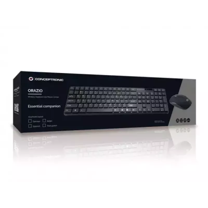 Belaidis klaviatūros ir pelės rinkinys Conceptronic Orazio ORAZIO01ES