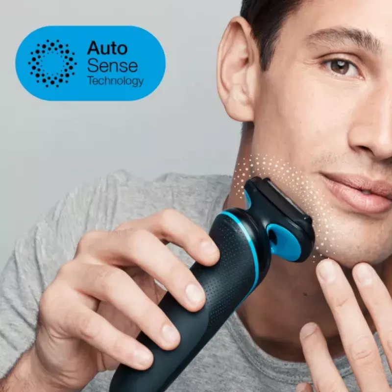 Braun Series 5 51-B1820s folijos skutimosi peiliukas juodas, mėlynas