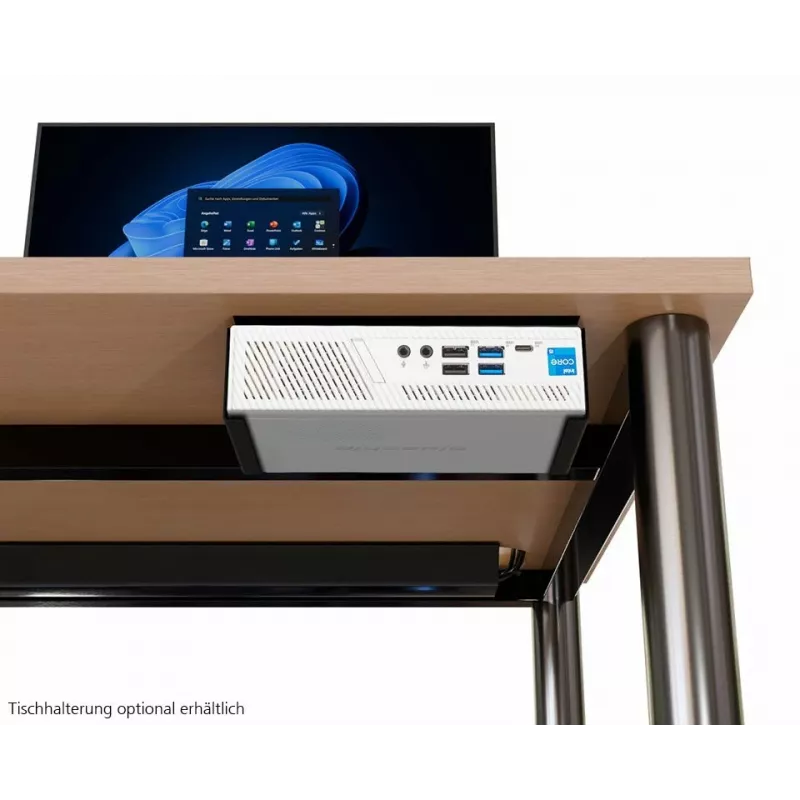 bluechip BUSINESSline S3137 *balta* Intel® Core™ i3 procesorius 14100 / iki 4,70 GHz, Windows 11 Pro, Intel® B760, 8 GB DDR5, 500 GB NVMe SSD, Intel® Wi-Fi 6E AX211, Bluetooth 5.3, Gigabit Ethernet, Intel® UHD grafika