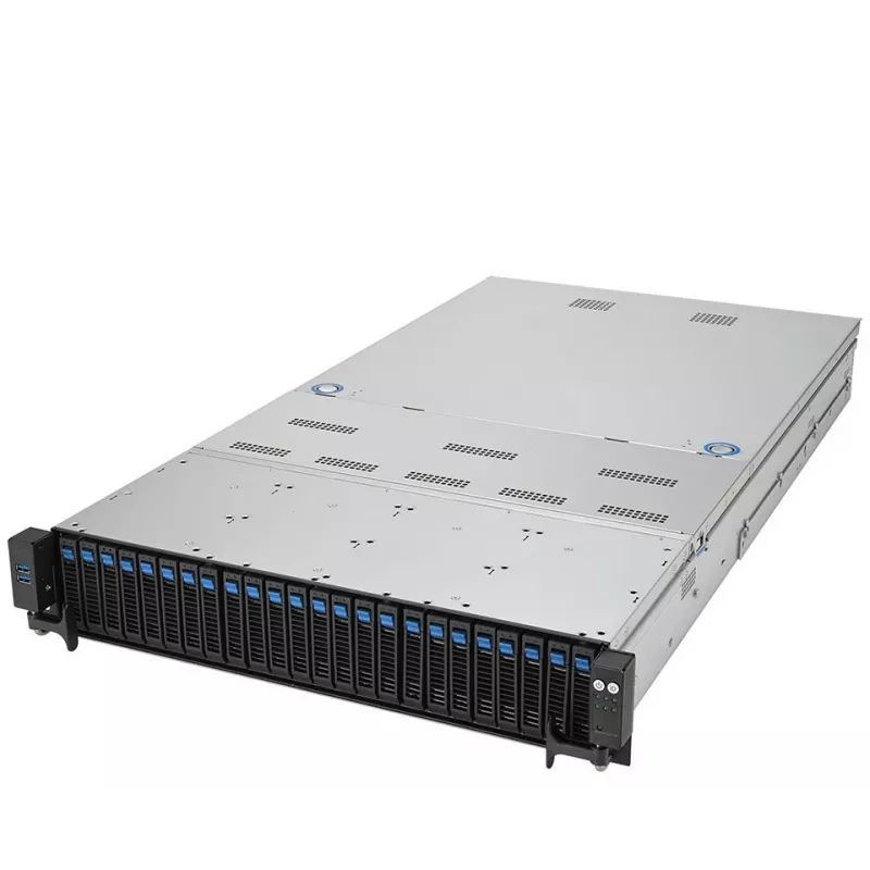 bluechip SERVERline R52212a 2HE stovo serveris, 2 x Intel® Xeon® Sidabrinė 4410Y procesorius / iki 3,90 GHz, 64 GB DDR5, 2 x 960 GB SSD, Avago 9560-8i, 2 x 10 gigabitų Ethernetas