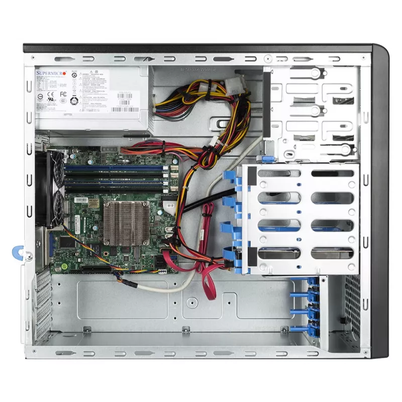 bluechip SERVERline T10301s, 2.2 GHz, C3558, 16 GB, DDR4-SDRAM, 960 GB, Tower