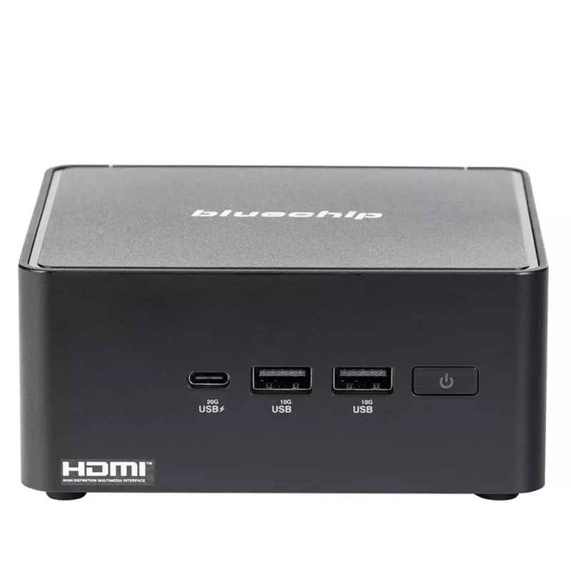 bluechip BUSINESSline M1435 Intel Core 3 100U 8 GB DDR5-SDRAM 500 GB SSD Windows 11 Pro Mini PC Juoda