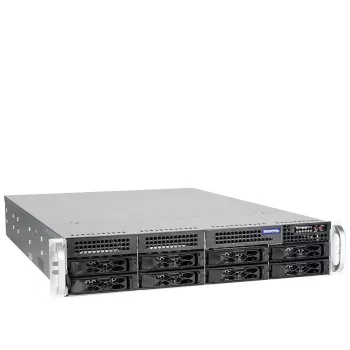 bluechip SERVERline R42316s 2 HE stovo serveris, Intel® Xeon® Sidabrinė 4410Y procesorius / 2.00 GHz, TPM modulis, 32 GB DDR5, 2 x 960 GB SSD, 2 x 10 Gigabit Ethernet