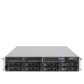 bluechip SERVERline R42316s 2 HE stovo serveris, Intel® Xeon® Sidabrinė 4410Y procesorius / 2.00 GHz, TPM modulis, 32 GB DDR5, 2 x 960 GB SSD, 2 x 10 Gigabit Ethernet