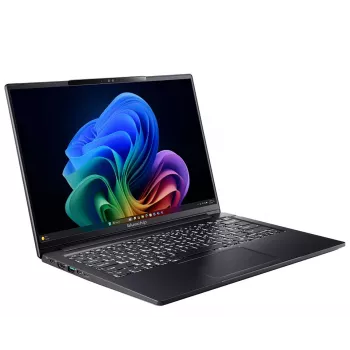 bluechip TRAVELline U14W17, Copilot+ PC Intel Core Ultra 5 135H Nešiojamas kompiuteris 35.6 cm (14 colių) 16 GB LPDDR5x-SDRAM 500 GB SSD Wi-Fi 7 (802.11be) Windows 11 Pro Juoda