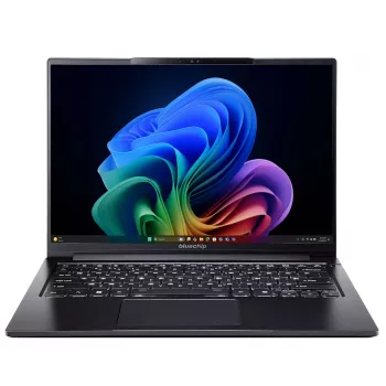 bluechip TRAVELline U14W17, Copilot+ PC Intel Core Ultra 5 135H Nešiojamas kompiuteris 35.6 cm (14 colių) 16 GB LPDDR5x-SDRAM 500 GB SSD Wi-Fi 7 (802.11be) Windows 11 Pro Juoda