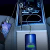 Automobilinis įkroviklis Joyroom JR-CL07 3-in-1 60W su įmontuotu USB-C laidu 1,6 m, juodas