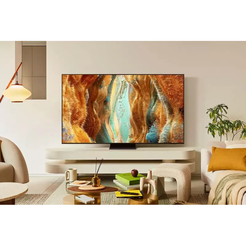 Televizorius Samsung Neo QLED GQ85QN70FAU 85 colių (2,16 m) 4K Ultra HD išmanusis televizorius, Wi‑Fi, DVB-C/S2/T2, juodas