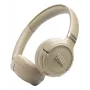 Ausinės JBL Tune 680NC, laidinės ir belaidės (Bluetooth, USB-C), antausinės, galvos juosta, smėlio spalvos, 20–20000 Hz, 161 g