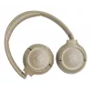 Ausinės JBL Tune 680NC, laidinės ir belaidės (Bluetooth, USB-C), antausinės, galvos juosta, smėlio spalvos, 20–20000 Hz, 161 g