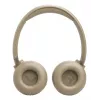 Ausinės JBL Tune 680NC, laidinės ir belaidės (Bluetooth, USB-C), antausinės, galvos juosta, smėlio spalvos, 20–20000 Hz, 161 g
