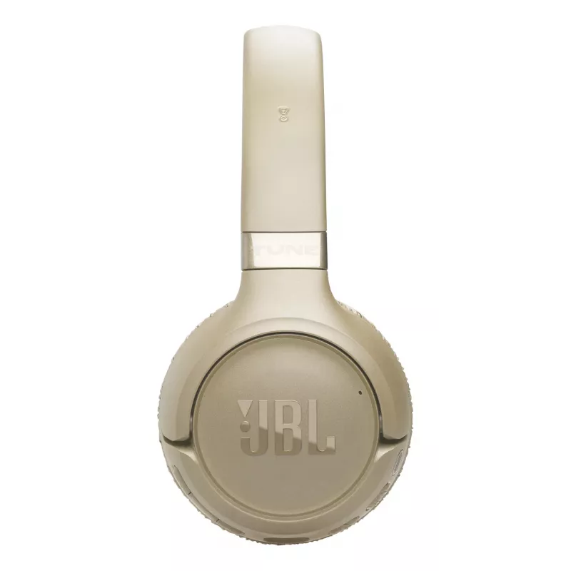 Ausinės JBL Tune 680NC, laidinės ir belaidės (Bluetooth, USB-C), antausinės, galvos juosta, smėlio spalvos, 20–20000 Hz, 161 g