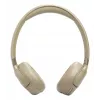 Ausinės JBL Tune 680NC, laidinės ir belaidės (Bluetooth, USB-C), antausinės, galvos juosta, smėlio spalvos, 20–20000 Hz, 161 g