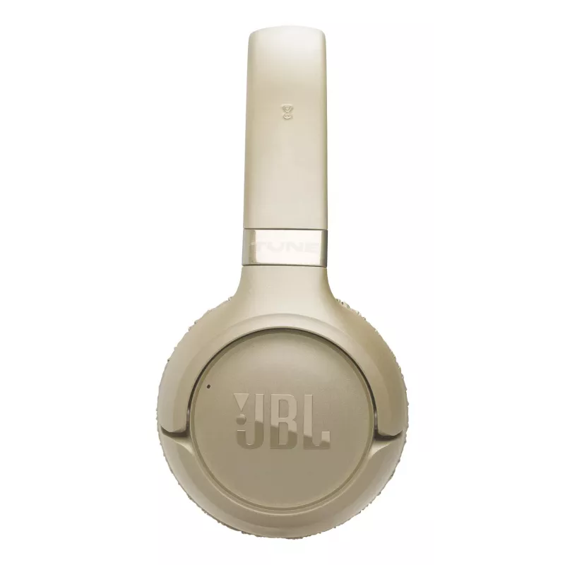 Ausinės JBL Tune 680NC, laidinės ir belaidės (Bluetooth, USB-C), antausinės, galvos juosta, smėlio spalvos, 20–20000 Hz, 161 g