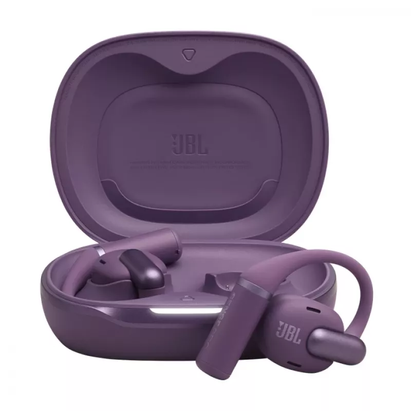 JBL Sense Pro TWS Bluetooth ausinės su ausies lankeliu Intraaural 20–40000 Hz USB-C įkrovimo stovas Violetinė