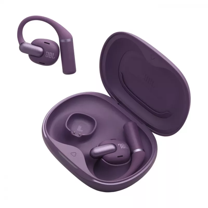 JBL Sense Pro TWS Bluetooth ausinės su ausies lankeliu Intraaural 20–40000 Hz USB-C įkrovimo stovas Violetinė