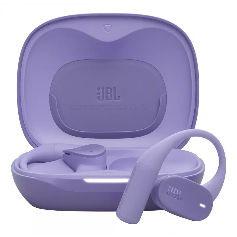 JBL Sense Lite ausinės belaidės užkabinamos už ausies muzikai Bluetooth violetinės