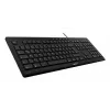 CHERRY STREAM klaviatūra Namams/Biurui USB QWERTY portugalų Juoda Pilka Viso dydžio 115 klavišų