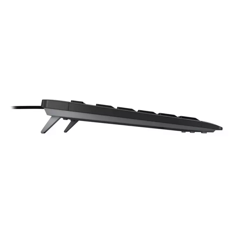 CHERRY STREAM klaviatūra Namams/Biurui USB QWERTY portugalų Juoda Pilka Viso dydžio 115 klavišų