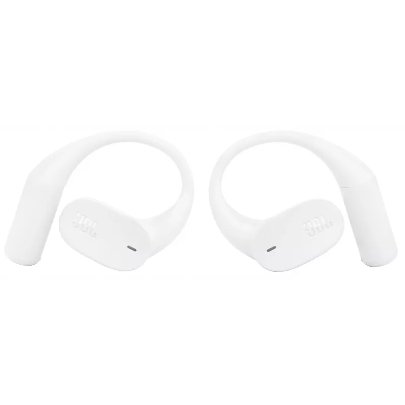 Ausinės JBL Sense Lite — belaidės Bluetooth su ausies kabliuku, intraauralinės, 20–20000 Hz, 83,5 g, baltos