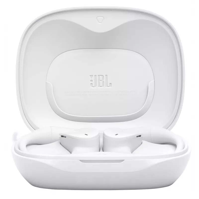 Ausinės JBL Sense Lite — belaidės Bluetooth su ausies kabliuku, intraauralinės, 20–20000 Hz, 83,5 g, baltos