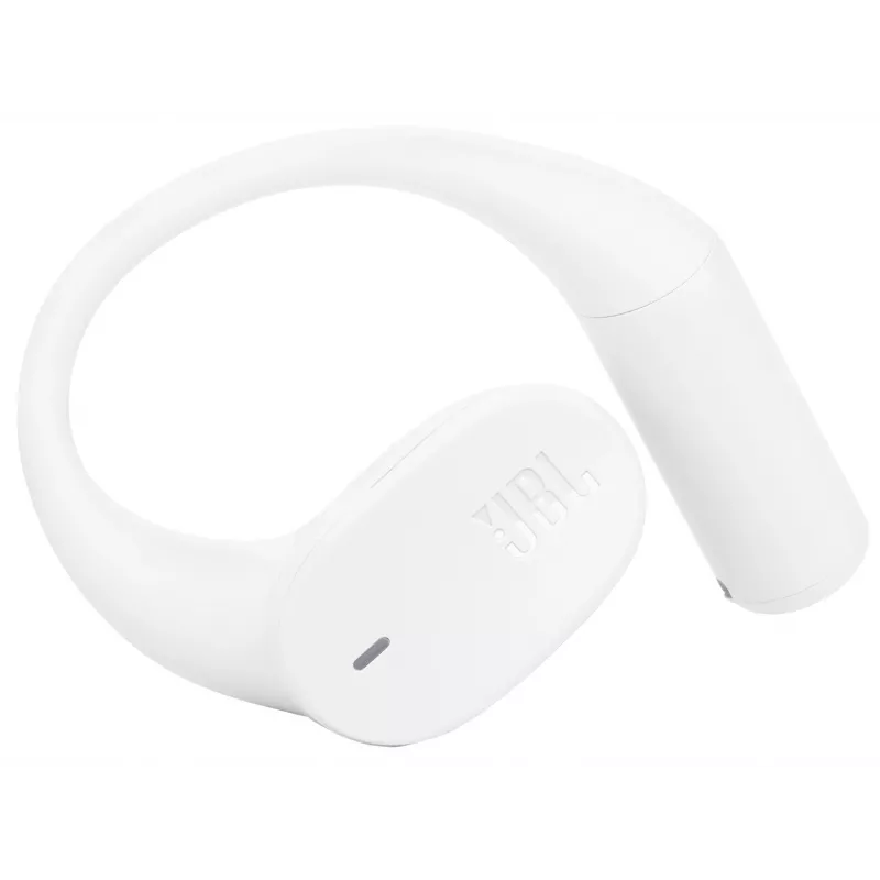 Ausinės JBL Sense Lite — belaidės Bluetooth su ausies kabliuku, intraauralinės, 20–20000 Hz, 83,5 g, baltos