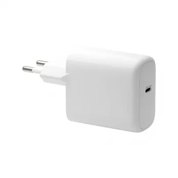 Sieninis USB-C įkroviklis 45 W d bramante re-charge Pro — vidinis AC, 110–240 V, baltas