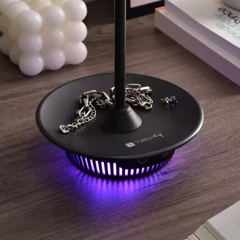 Techly I-LAMP-TABLE3 stalinė lempa SMD LED modulis 1 W SMD LED D Juoda