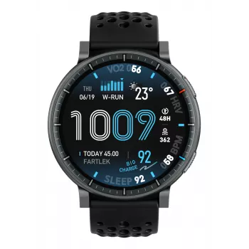 Išmanusis laikrodis Amazfit Active Max apvalus AMOLED 1,5 colio 480×480 jutiklinis ekranas 64 MB RAM 4 GB 658 mAh juodas