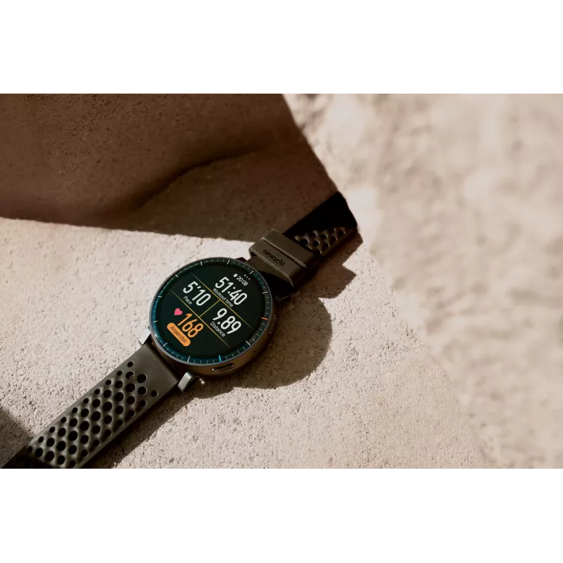 Išmanusis laikrodis Amazfit Active Max apvalus AMOLED 1,5 colio 480×480 jutiklinis ekranas 64 MB RAM 4 GB 658 mAh juodas