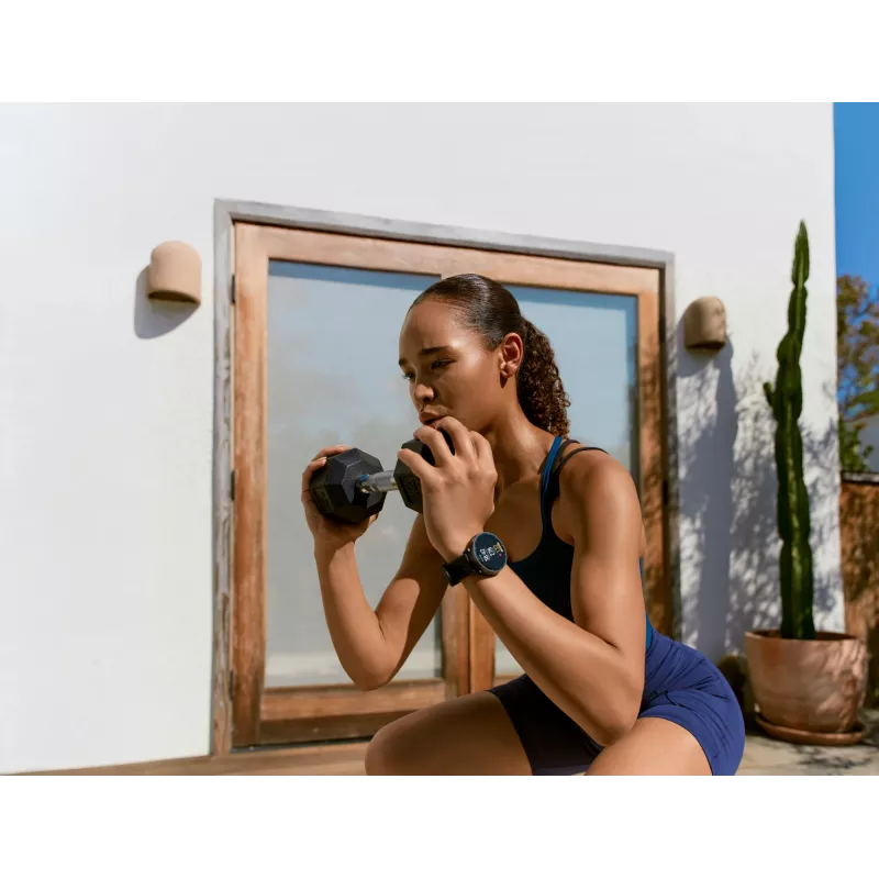 Išmanusis laikrodis Amazfit Active Max apvalus AMOLED 1,5 colio 480×480 jutiklinis ekranas 64 MB RAM 4 GB 658 mAh juodas