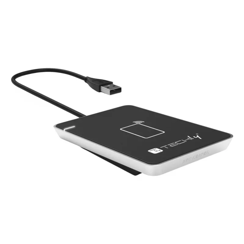 Techly I-CARD CAM-CIE RFID skaitytuvas USB juoda, sidabrinė